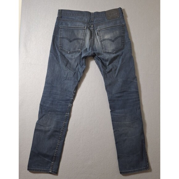 Levis 510 Jeans Mens 32x32 Blue Slim Straight Mid Rise Dark Wash Stretch Denim - Picture 11 of 13